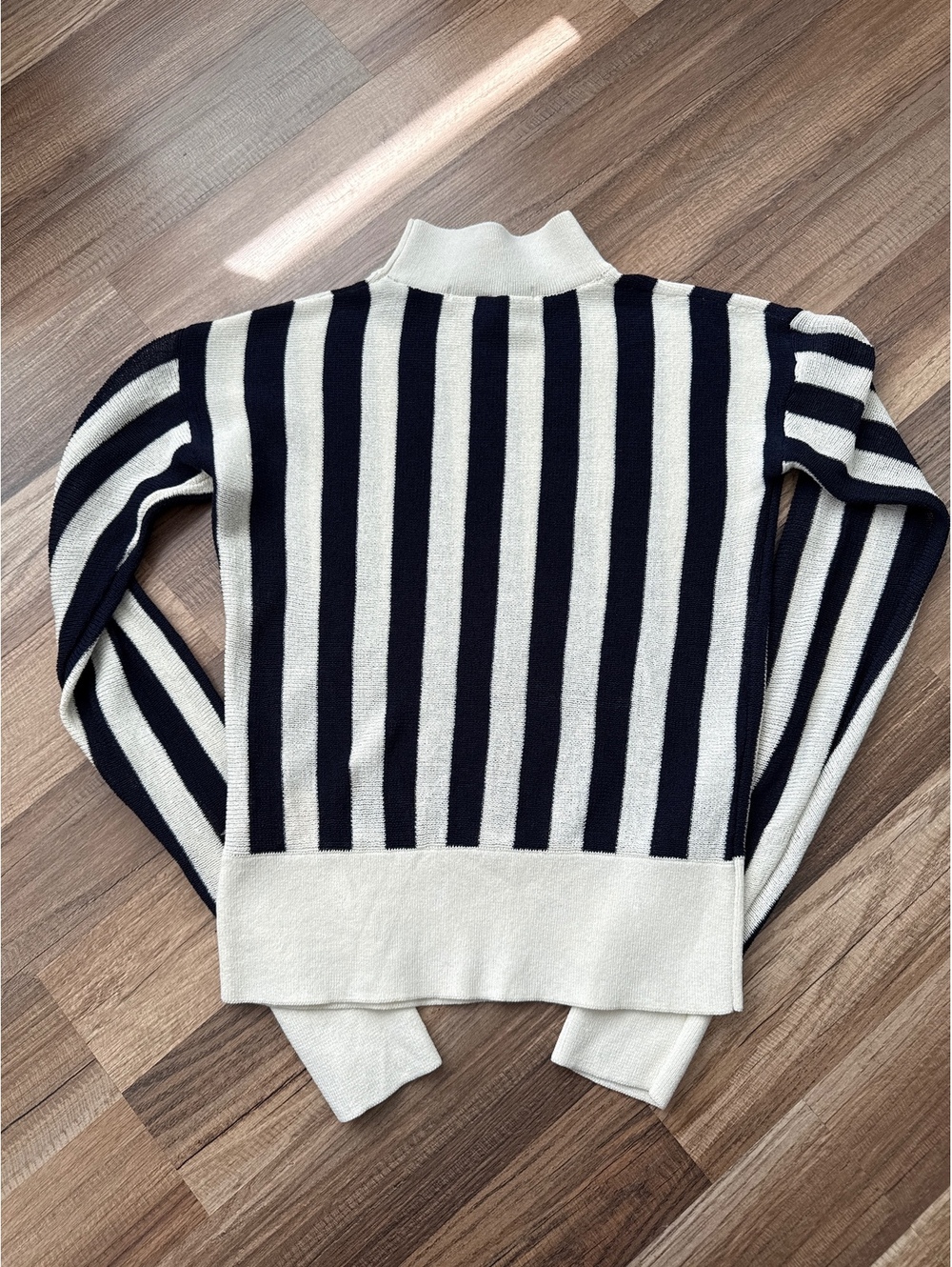 Scotch & Soda Maison Scotch Striped Knit Sweater Women's XS Mock Neck Cropped - Picture 3 of 6